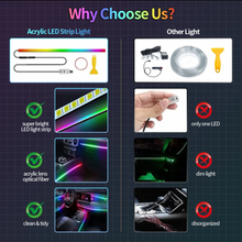 Load image into Gallery viewer, Ambient LED lights for car-USB compatible-Bluetooth-Universal
