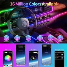 Load image into Gallery viewer, Ambient LED lights for car-USB compatible-Bluetooth-Universal
