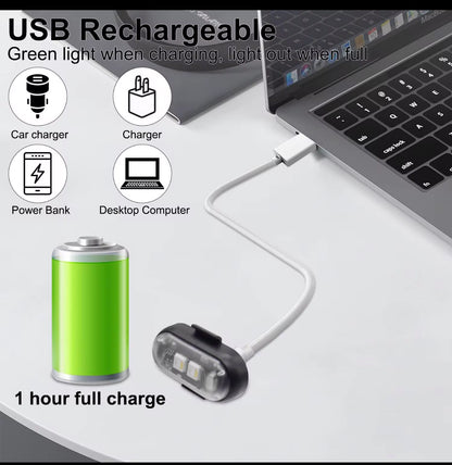 4-Pack Wireless RGB Strobe Lights – Rechargeable, Color-Changing & Velcro-Mountable